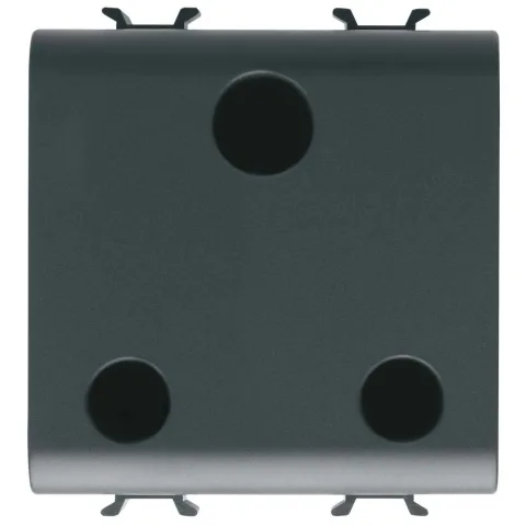 Priza 2M standard britanic Gewiss Chorus GW12297, negru satin