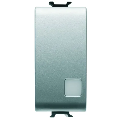 Intrerupator simplu cu led 1 modul Gewiss Chorus GW14003, titan