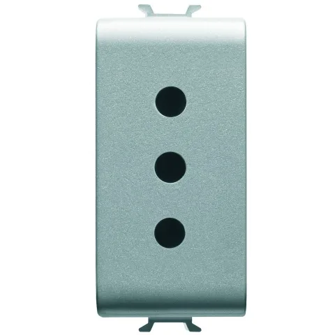 Priza 1 modul standard italian Gewiss Chorus GW14201, titan