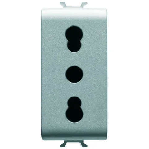 Priza standard italian 1 modul Gewiss Chorus GW14203, titan