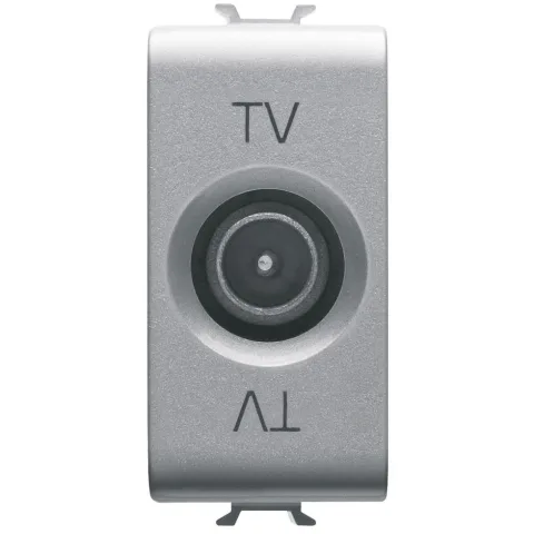 Priza tv de trecere 10dB 1 modul tata Gewiss Chorus GW14363, titan