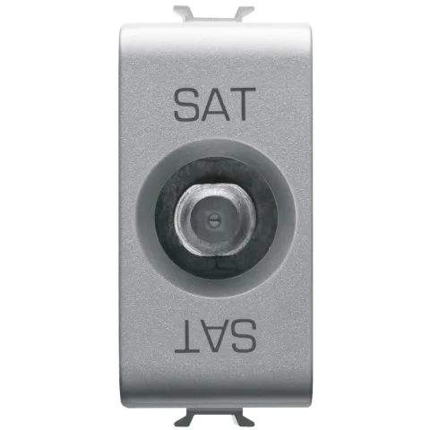 Priza tv/sat de trecere 10dB 1 modul mama Gewiss Chorus GW14373, titan