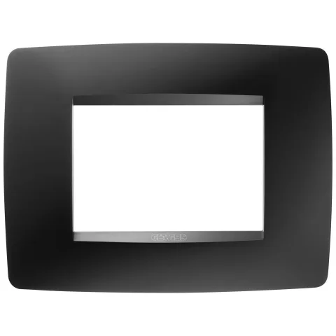 Rama ornament 3 module Gewiss Chorus One GW16103VN, negru satin