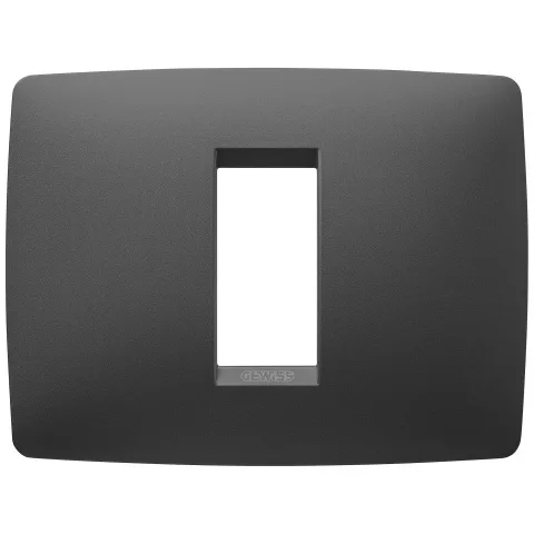 Rama ornament 1 modul Gewiss Chorus One GW16101VN, negru satin