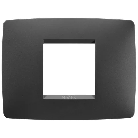 Rama ornament 2 module Gewiss Chorus One GW16102VN, negru satin