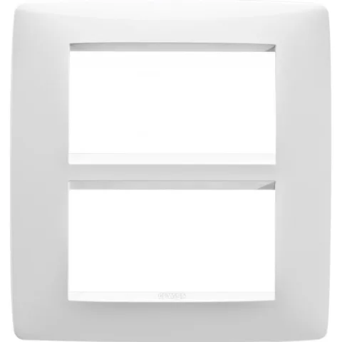 Rama decorativa 8 module(4+4) Gewiss Chorus One GW16108TB, alb