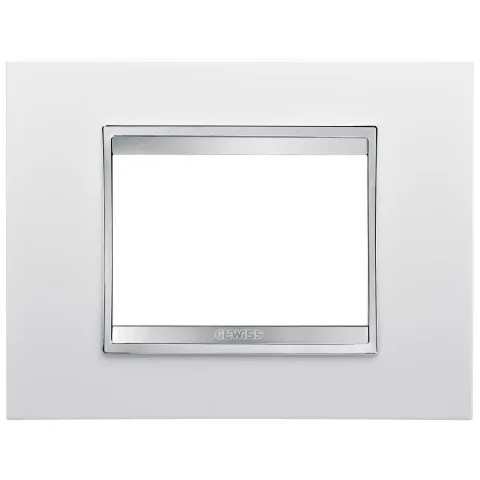 Rama ornament 3 module Gewiss Chorux Lux GW16203TB, alb