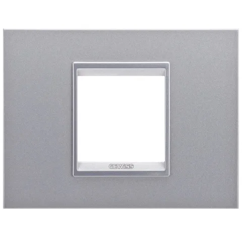 Rama ornament 2 module Gewiss Chorus Lux GW16202YT, titan