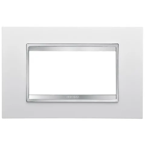 Rama ornament 4 module Gewiss Chorus Lux GW16204TB, alb