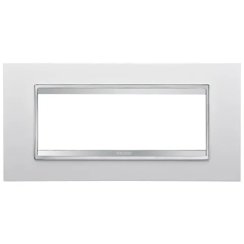 Rama ornament 6 module Gewiss Chorus Lux GW16206TB, alb