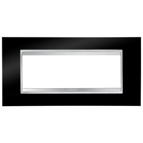 Rama ornament 6 module Gewiss Chorus Lux GW16206TN, negru toner