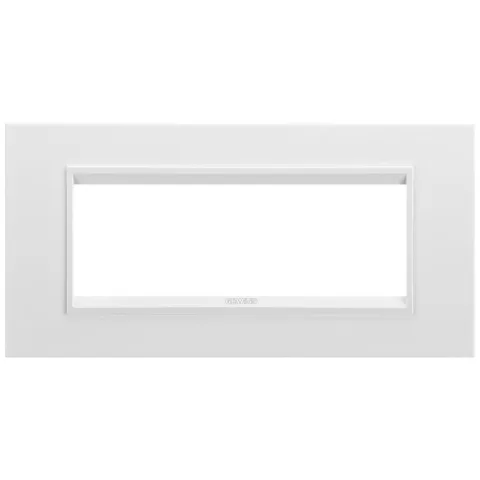 Rama ornament 6 module Gewiss Chorus Lux GW16206YB, monocrom alb