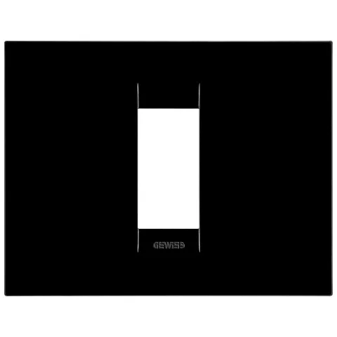 Rama ornament 1 modul Gewiss Chorus Geo GW16401TN, negru toner