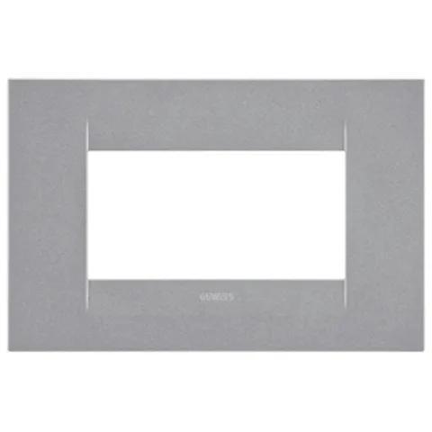 Rama ornament 4 module Gewiss Chorus Geo GW16404VT, titan