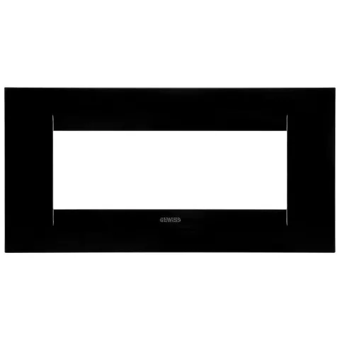Rama ornament 6 module Gewiss Chorus Geo GW16406TN, negru toner
