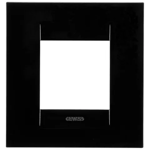 Rama ornament 2 module Gewiss Chorus Geo GW16422TN, negru toner