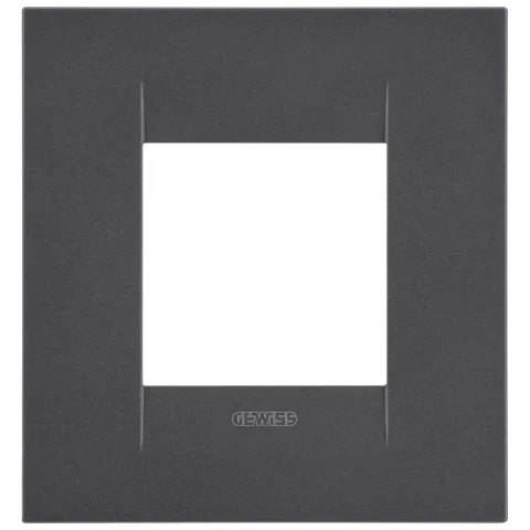 Rama ornament 2 module Gewiss Chorus Geo International GW16422VN, negru satin