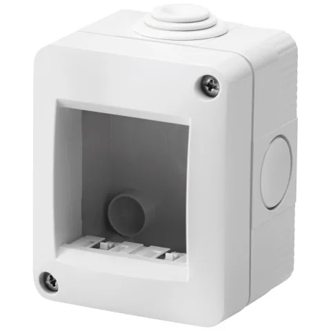 Doza aparenta 2 module IP40 gri Gewiss Chorus GW16502