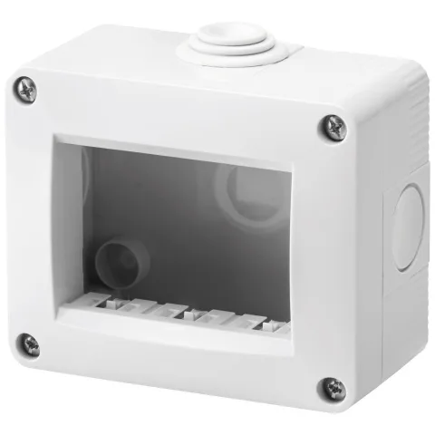 Doza aparenta 3 module IP40 gri Gewiss Chorus GW16503