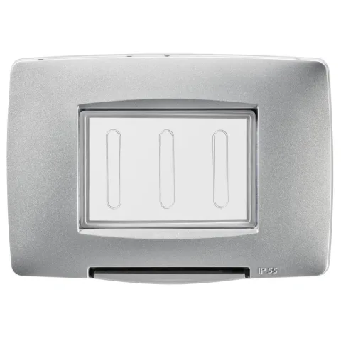 Rama de etansare IP55 4 module Gewiss Chorus GW16704VT, titan