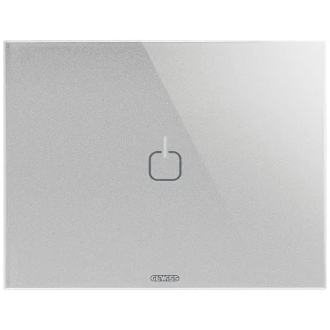 Rama ornament 3 module 1 simbol Gewiss Chorus Ice Touch GW16951CT, titan
