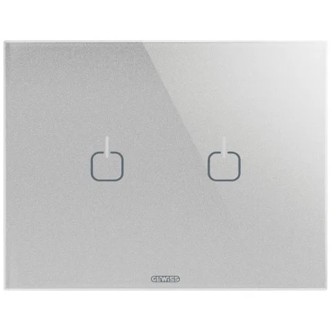 Rama ornament 3 module 2 simboluri Gewiss Chorus Ice Touch GW16952CT, titan
