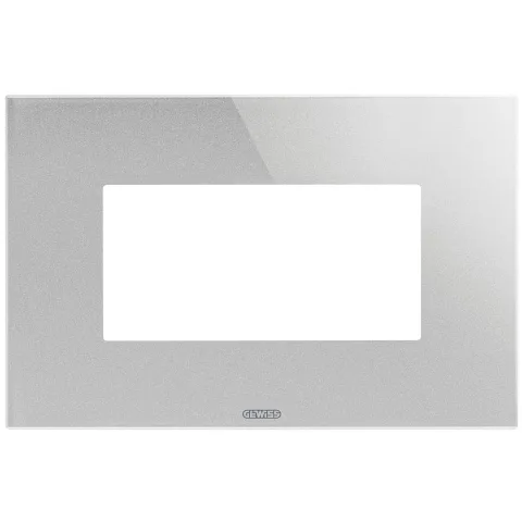 Rama ornament sticla 4 module Gewiss Chorus Ice GW16904CT, titan