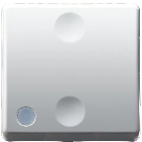 Intrerupator cap scara 2 module cu led (neinclus) Gewiss System GW20589, alb
