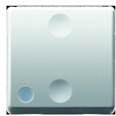 Intrerupator cu revenire 2 module cu led Gewiss System GW20527, alb