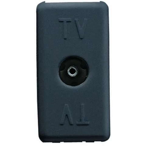 Priza tv directa 1 modul Gewiss System GW21228, negru