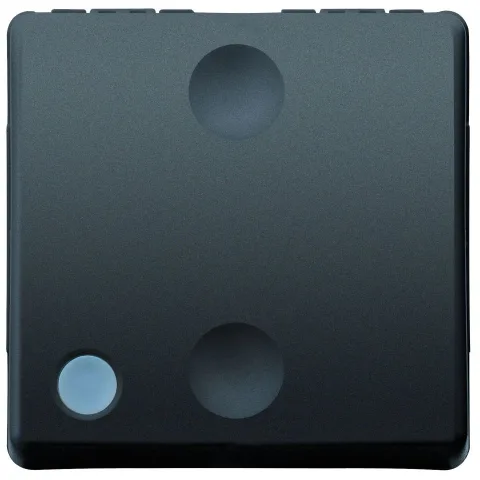 Intrerupator cap scara cu led (neinclus) 2 module Gewiss System GW21589, negru