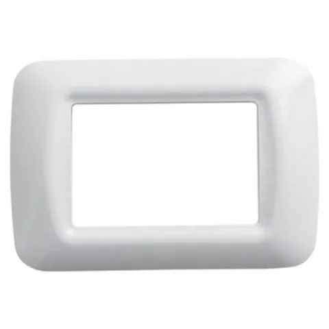 Rama ornament 3 module Gewiss System TOP GW22503, alb