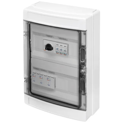 Tablou 3 siruri pentru sistemele fotovoltaice 600V DC 25A Gewiss GWD9902
