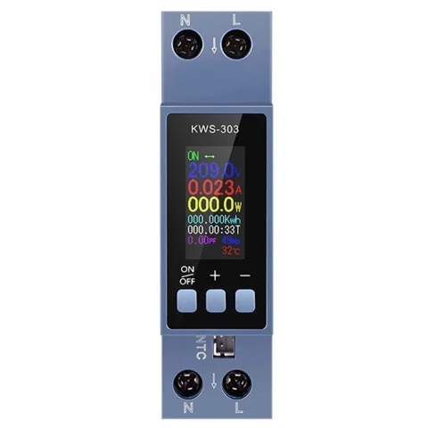 Voltmetru inteligent de energie tensiune/curent/putere/kWh/PF/Hz/multifunctional, 0,96 inch, Sinotimer, DDS6619-303