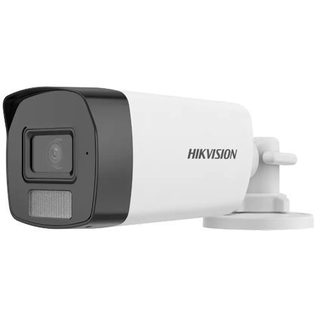 Camera Turbo HD Hikvision DS-2CE17K0T-LFS, 5MP, lentila 2.8mm, Dual Light, IR 40m, lumina alba 40m, microfon, IP 67