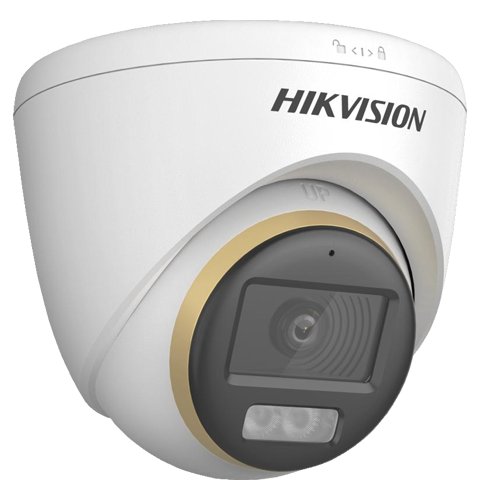 Camera TurboHD ColorVu Hikvision DS-2CE72DF3T-LFS, 2MP, lentila 2.8mm, Smart Hybrid Light 40m, microfon, IP67