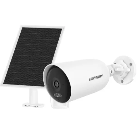Camera supraveghere solara 4G Hikvision DS-2CFS04/4G, 4MP, baterie 9000 mAh, panou solar, detectare persoane, audio bidirectional