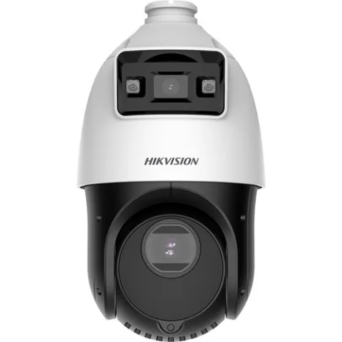 Speed dome IP AcuSense Hikvision DS-2SE4C415MWG-E14F0, 4MP, lentila 2.8mm si 4.8~72mm, 15X, lumina alba 30m, IR 100m, Audio, Alarma, PoE+, IP66