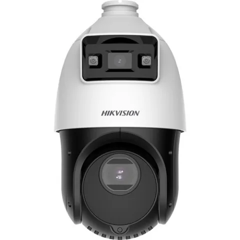 Speed dome IP ColorVu Hikvision DS-2SE4C425MWG-E, 4MP, lentila 2.8mm si 4.8 ~120 mm, TandemVu, DarkFighter IR 100m, lumina 30m, PoE, IP66