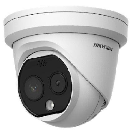 Camera bullet IP cu termoviziune Hikvision DS-2TD1217B-3/PA(B) pentru masurarea temperaturii corpului, PoE