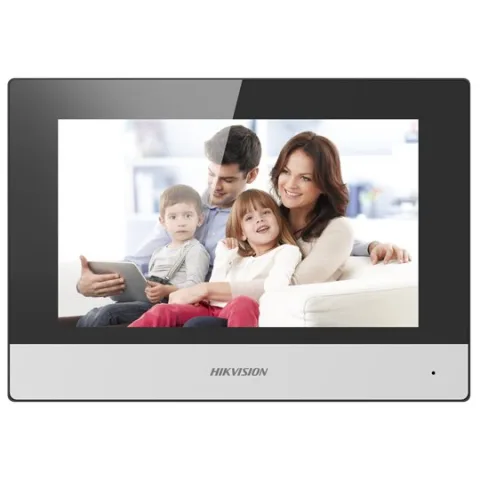 Monitor videointerfon 7" color Hikvision DS-KH6320-TE1; ecran LCD 7" color cu touch screeen, rezolutie ecran 1024