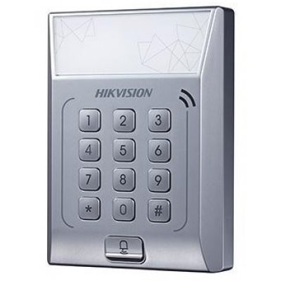 Cititor control acces stand alone DS-K1T801M, cu tastatura