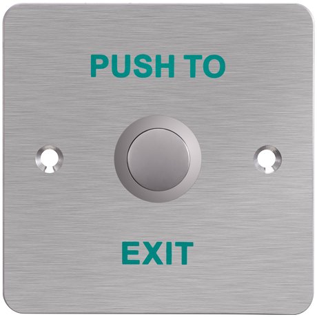 Buton iesire cu panou frontal aluminiu Hikvision DS-K7P01, montaj ingropat