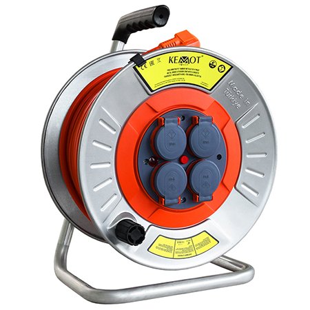 Tambur prelungitor electric metalic 3x2.5mm 40m E-PSM25T40