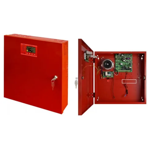 Sursa de alimentare LCD EN54-3A28LCD 27.6V, 3A pentru sistemele de incendiu, protectie sabotaj si montaj aparent