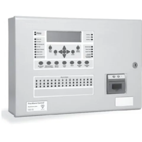 Centrala de incendiu cu 4 bucle Kentec ENH63484 03P cu 48 LED-uri de zona, montaj aparent, cu imprimanta