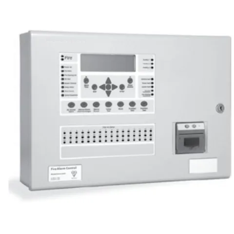 Centrala de incendiu cu 2 bucle Kentec ENH63962 03P cu 96 LED-uri de zona, montaj aparent, cu imprimanta