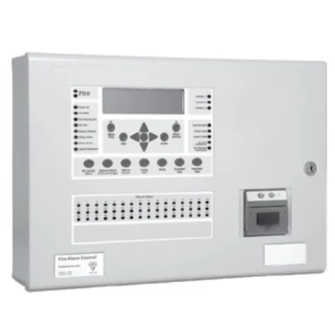 Centrala de incendiu cu 4 bucle Kentec ENH63964 03P cu 96 LED-uri de zona, montaj aparent, cu imprimanta
