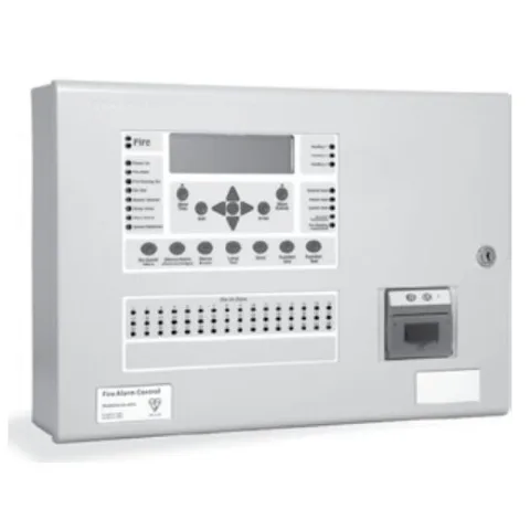 Centrala de incendiu cu 4 bucle Kentec ENSH63004 14P* cu 0 LED-uri de zona, montaj ingropat, cu imprimanta si cheie de activare