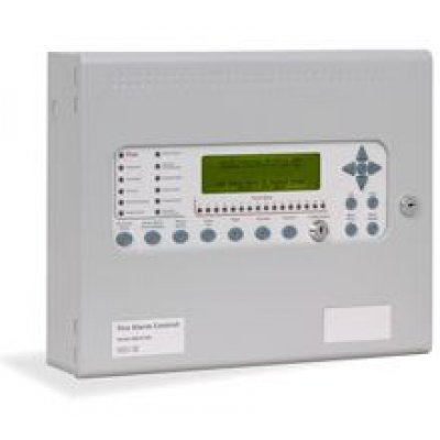 Centrala de incendiu cu 2 bucle Kentec ENSH63162 14P* cu 16 LED-uri de zona, montaj ingropat, cu imprimanta si cheie de activare